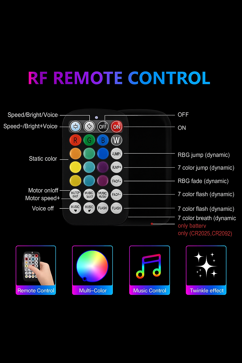 RGBW StarLight Box With Twinkle Effect